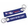 Remove before flight - Keyring - blue