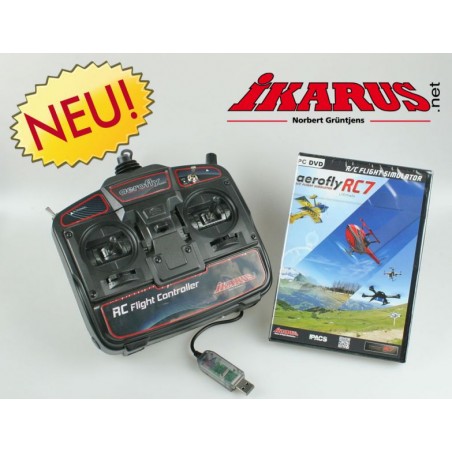 IKARUS aerofly RC7 Ultimate DVD with USB-Commander