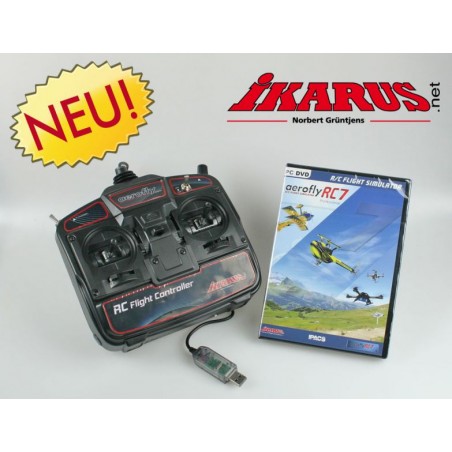 IKARUS aerofly RC7 Professional DVD with USB-Commander