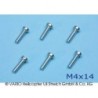 Tornillo cabeza plana M 4 x 14