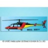 Etiqueta engomada del coche Bell 222 negro