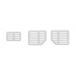 Scale ventilation grilles