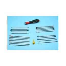 Complete socket spanner set