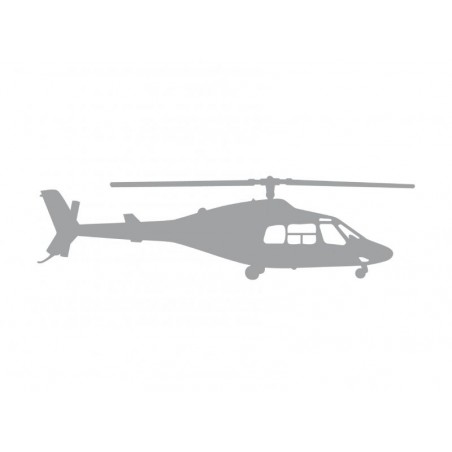 Etiqueta engomada del coche Bell 222 plata mate