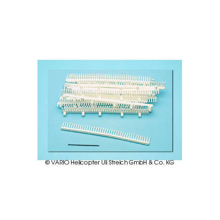 Remaches de plástico 1200 piezas blancas