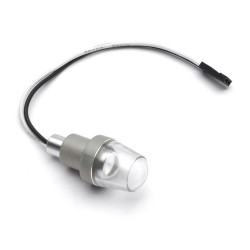 Luz anticolisión con cubierta transparente.