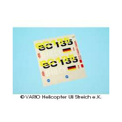 Decal sheet EC 135 yellow-black