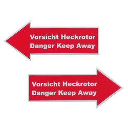 Flecha de advertencia de rotor de cola