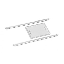 Ventana corredera, con accesorios.