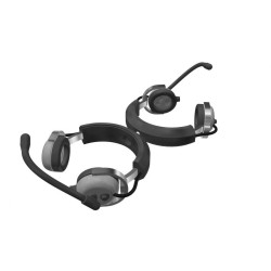 Auriculares x2 colgados en la cabina