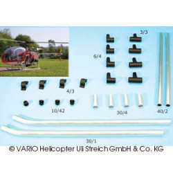 Skid landing gear for Alouette II