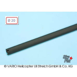 Tube AC 20 x 0,8 x 780 mm, noir