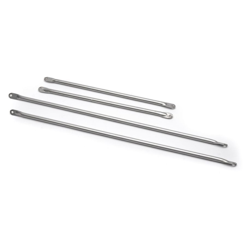 Conjunto de puntales de acero inoxidable 2x2 piezas de 1,80 m Lama