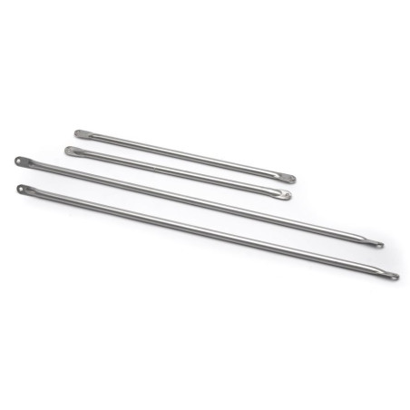 Conjunto de puntales de acero inoxidable 2x2 piezas de 1,80 m Lama