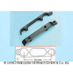 Soporte para tubo de escape en 2 partes