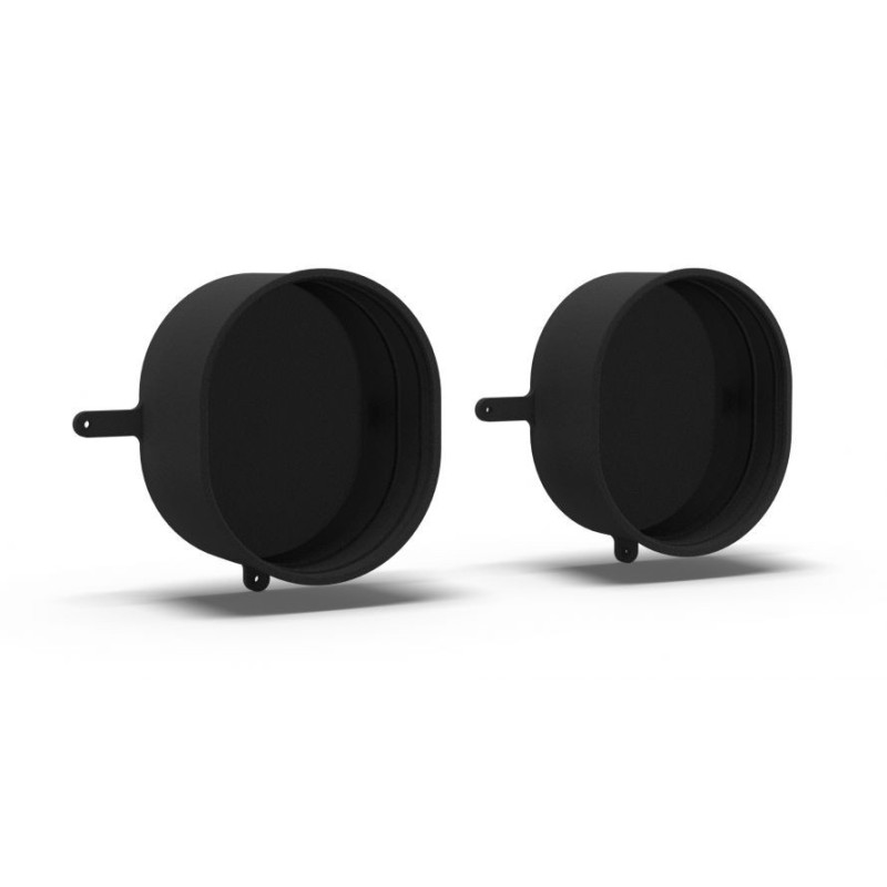 Tubo de escape simulado a izquierda y derecha