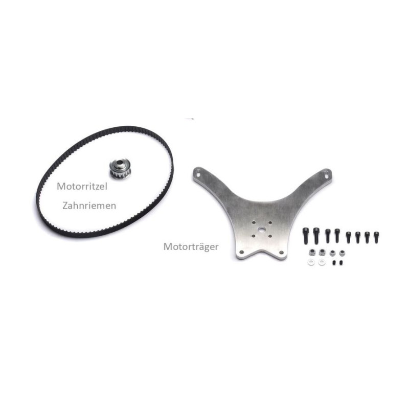 Juego de transmisión eléctrica para la rueda de correa de distribución 77 T - sin motor ni controlador