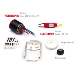 Juego de transmisión eléctrica para SkyFox de 1800 mm de círculo de rotor 6S