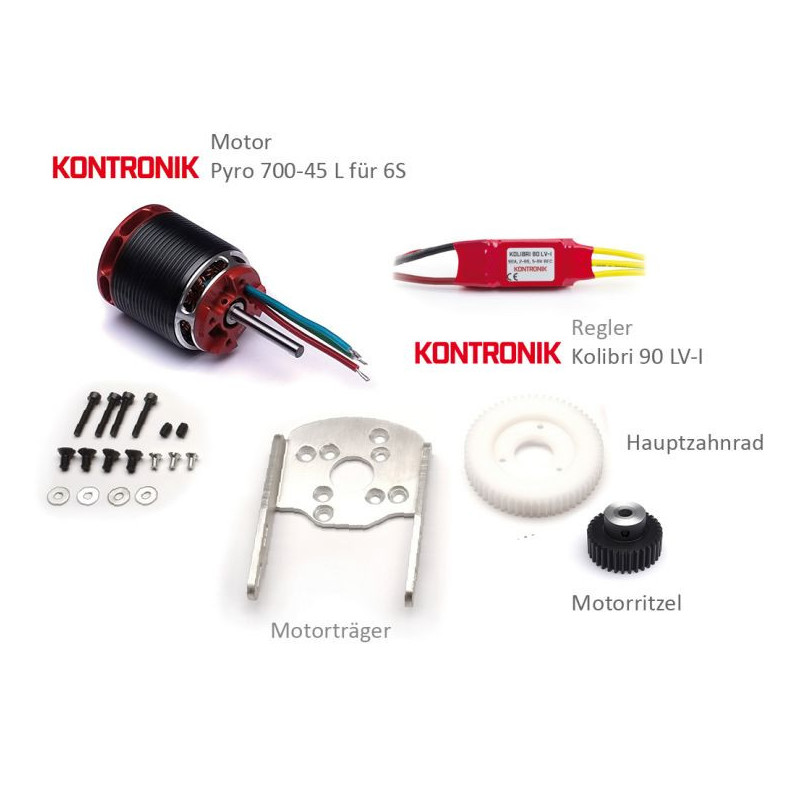 Juego de transmisión eléctrica para SkyFox de 1800 mm de círculo de rotor 6S