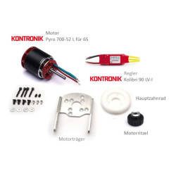 Juego de transmisión eléctrica para SkyFox de 1500 mm con círculo de rotor 6S