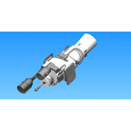 Piezas a escala para turbina ficticia de PRFV