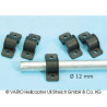 Skid clamp 12 mm ∅, GRP