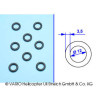 O-ring 3.5 x 12 mm hard