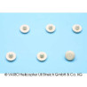 Set topes de goma de 14mm, pin 5x6mm