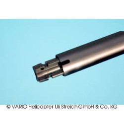 Aluminium tail boom 20 x 0.8 x 780 mm black