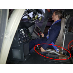 Lado del piloto de palanca colectiva