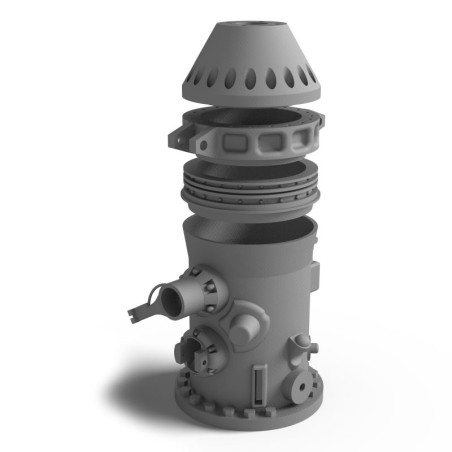 Conjunto de dummy de cúpula en 4 partes 1,80 m Lama