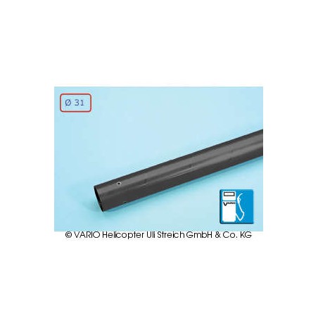 Tubo de cola de  31 x 1.0 x 1200 mm, negro