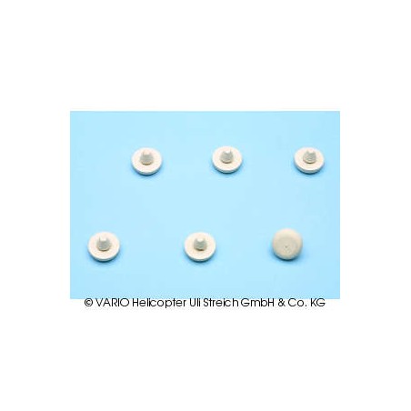 Set topes de goma de 14mm, pin 5x6mm