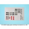 Set de pegatinas Bell 47 G II