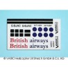 Foglio decalcomania British airways
