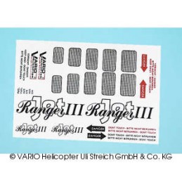 Decal sheet Jet Ranger III