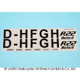 Decal sheet Robinson R22