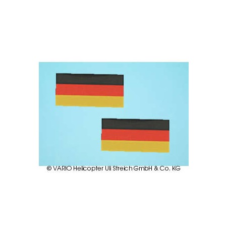 Deutschlandflagge klein Set (Aufkleber+Transfer)