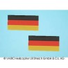 Deutschlandflagge klein Set (Aufkleber+Transfer)