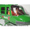 Smaltare il set con grande Jet Ranger trasparente