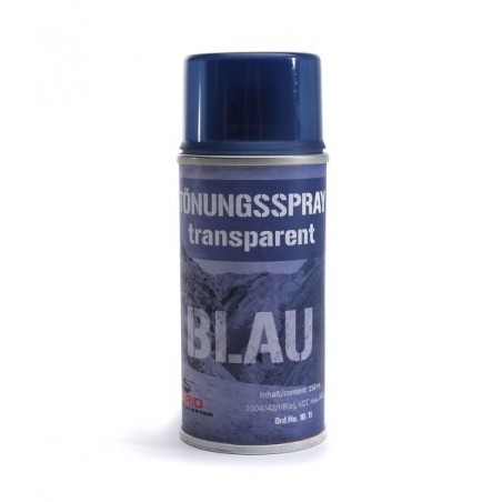 Transparent-spray blue