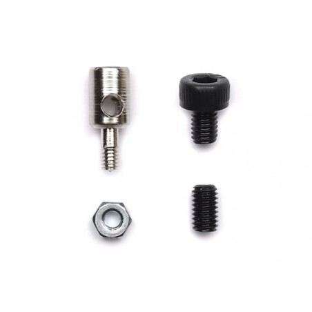 Screw fitting pushrod connector