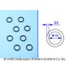 O-ring 2.5 x 13 mm soft
