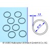 O-ring 1.5 x 19 mm soft