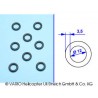 O-ring 3.5 x 12 mm hard
