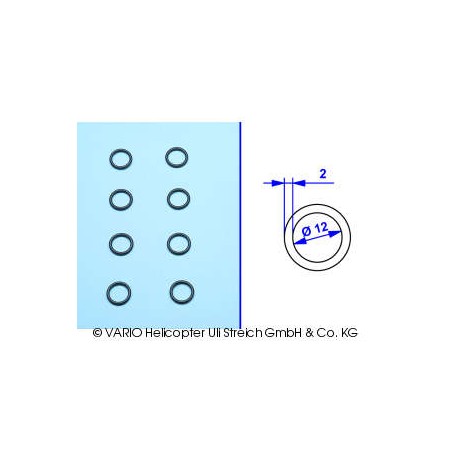 O-ring 2 x 12 mm soft