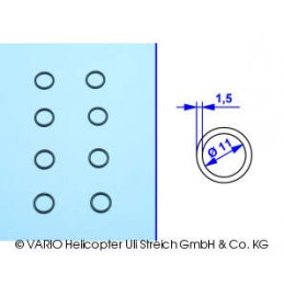 O-ring 1,5 x 11 mm soft