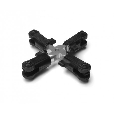 Four-bladed hub, complete, 6 mm ∅