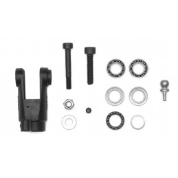 Tail blade holder set, rotor