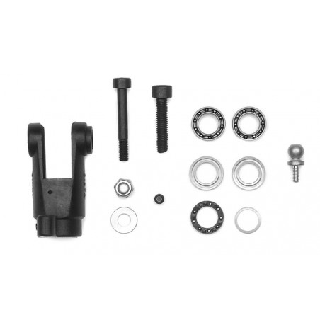 Tail blade holder set, rotor